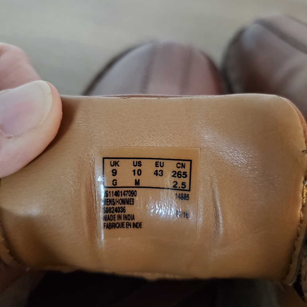 Clarks Men's Brown Leather Shoes - Picture 8 of 11